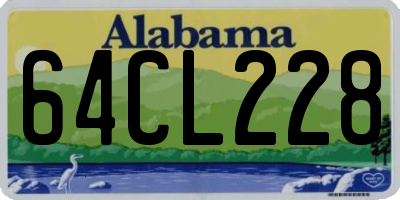 AL license plate 64CL228