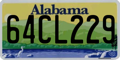 AL license plate 64CL229