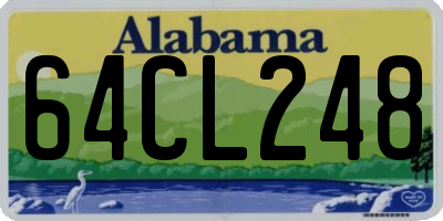 AL license plate 64CL248