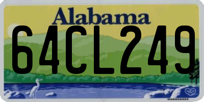 AL license plate 64CL249