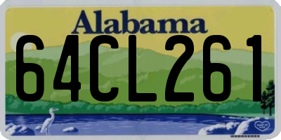 AL license plate 64CL261