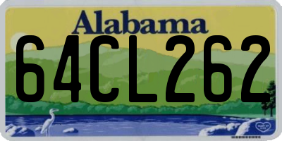 AL license plate 64CL262