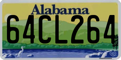 AL license plate 64CL264