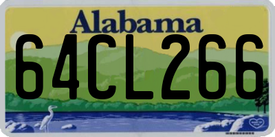 AL license plate 64CL266