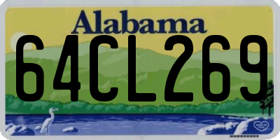 AL license plate 64CL269