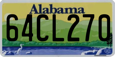 AL license plate 64CL270