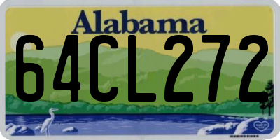 AL license plate 64CL272