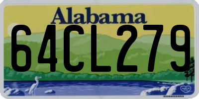 AL license plate 64CL279