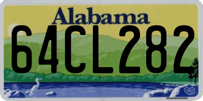 AL license plate 64CL282