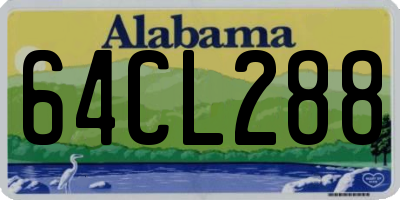 AL license plate 64CL288