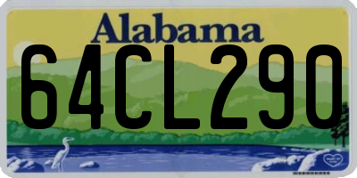 AL license plate 64CL290