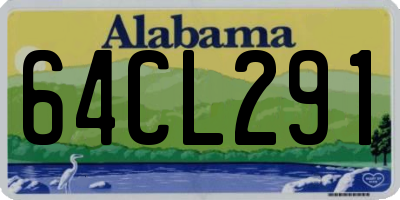 AL license plate 64CL291