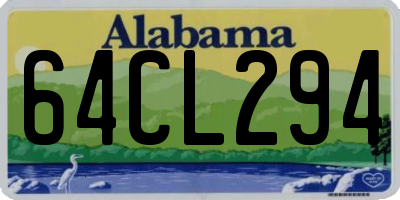 AL license plate 64CL294
