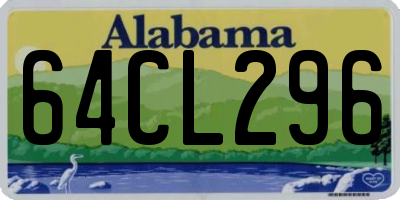 AL license plate 64CL296