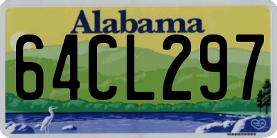 AL license plate 64CL297