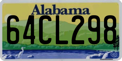 AL license plate 64CL298
