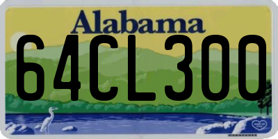 AL license plate 64CL300