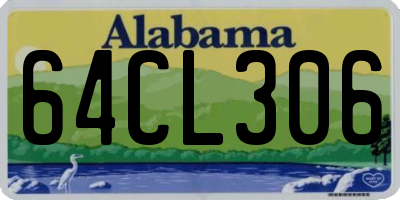 AL license plate 64CL306