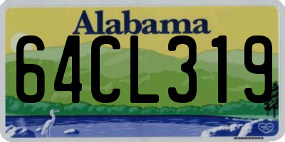 AL license plate 64CL319