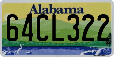 AL license plate 64CL322