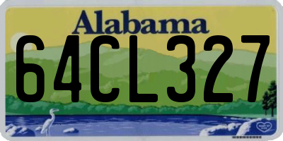 AL license plate 64CL327