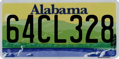 AL license plate 64CL328