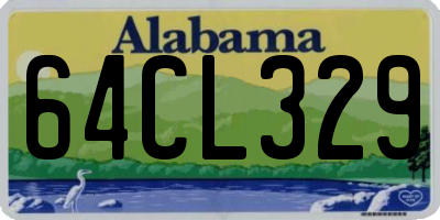 AL license plate 64CL329