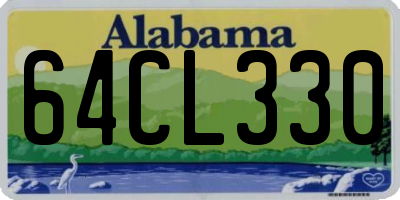 AL license plate 64CL330