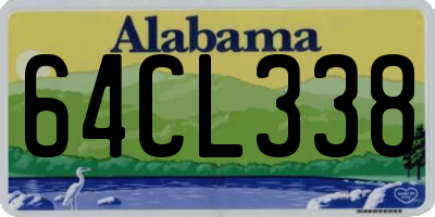 AL license plate 64CL338
