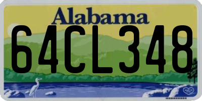 AL license plate 64CL348