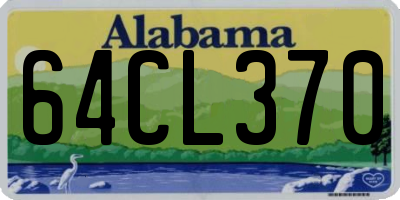 AL license plate 64CL370