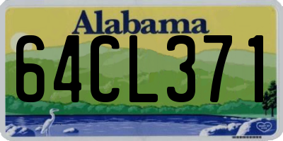 AL license plate 64CL371