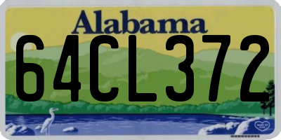 AL license plate 64CL372
