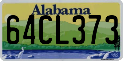 AL license plate 64CL373