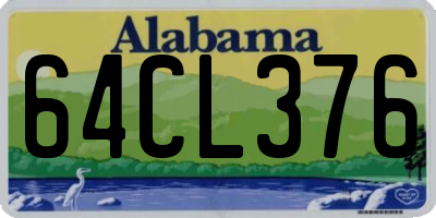 AL license plate 64CL376