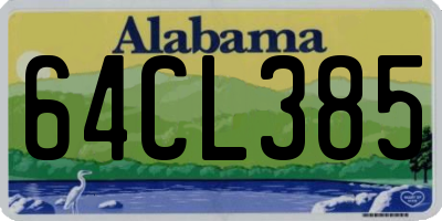 AL license plate 64CL385