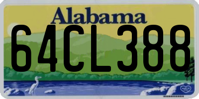 AL license plate 64CL388