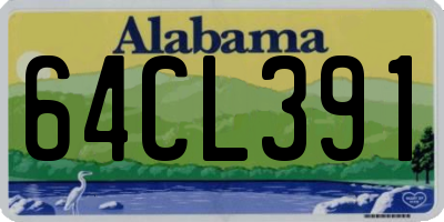 AL license plate 64CL391