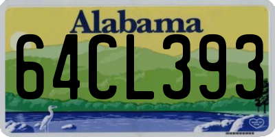 AL license plate 64CL393