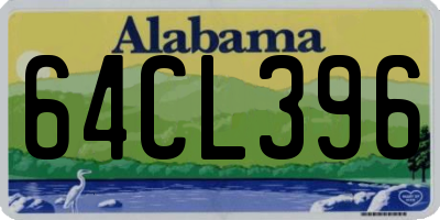 AL license plate 64CL396