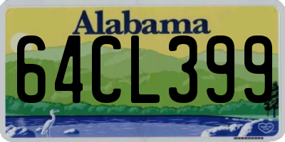 AL license plate 64CL399