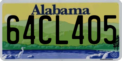 AL license plate 64CL405