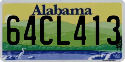AL license plate 64CL413