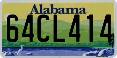 AL license plate 64CL414