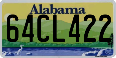 AL license plate 64CL422