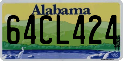 AL license plate 64CL424