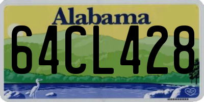 AL license plate 64CL428