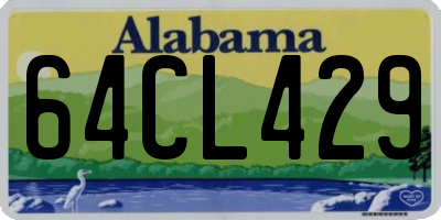 AL license plate 64CL429