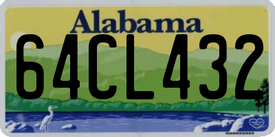 AL license plate 64CL432