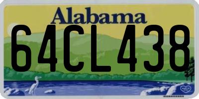 AL license plate 64CL438
